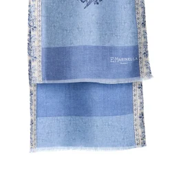 SCIARPA TUBOLARE AZZURRA IN SETA TWILL Paisley pattern
