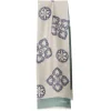 SCIARPA TUBOLARE BEIGE IN SETA TWILL Busy pattern