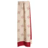 SCIARPA TUBOLARE BEIGE IN SETA TWILL Pois e fiori
