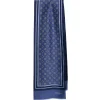 SCIARPA TUBOLARE BLU IN SETA TWILL Classic daisy