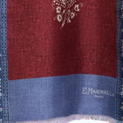SCIARPA TUBOLARE BORDEAUX IN SETA TWILL Paisley pattern