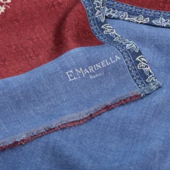 SCIARPA TUBOLARE BORDEAUX IN SETA TWILL Paisley pattern