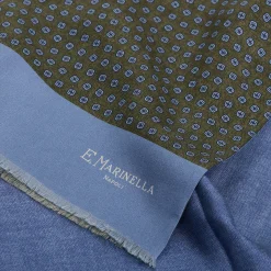 SCIARPA TUBOLARE VERDE IN SETA TWILL Classic daisy