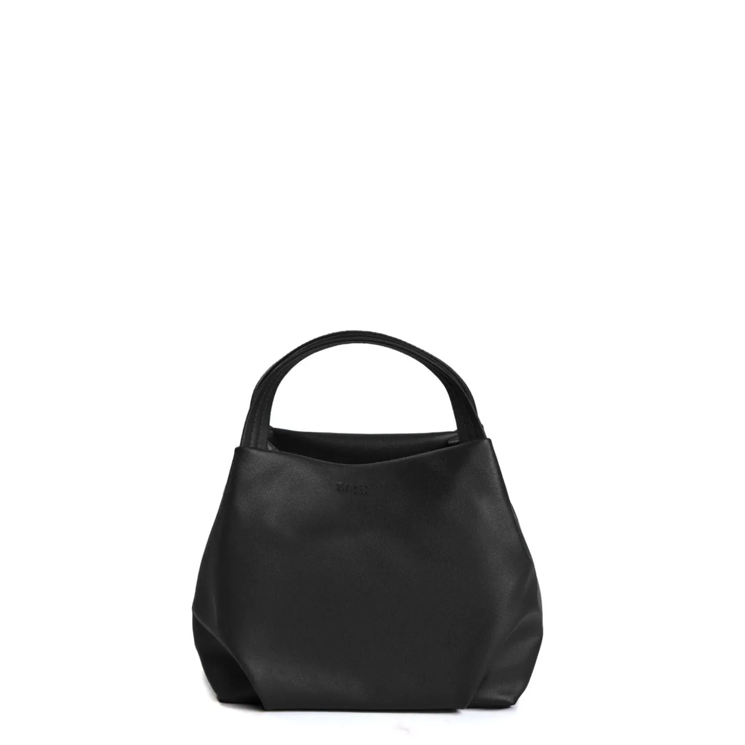 SOFT MINI BAG NERA In pelle liscia