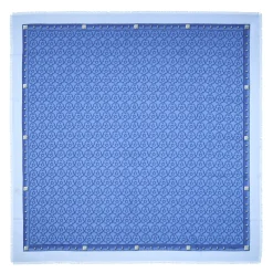 STOLA AZZURRO POLVERE 115 IN LANA, SETA E CASHMERE Fiori d’archivio