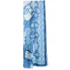 STOLA BLU IN CASHMERE Collezione elefanti