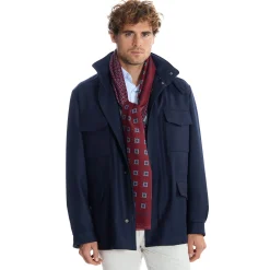 STOLA BORDEAUX IN LANA Decorazioni floreali
