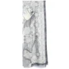 STOLA GRIGIA IN CASHMERE Collezione elefanti