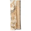 STOLA MARRONE IN CASHMERE Collezione elefanti