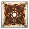 STOLA MARRONE 115 IN LANA, SETA E CASHMERE Nappine e chiavi