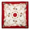 STOLA ROSSA 115 IN LANA, SETA E CASHMERE Nappine e chiavi