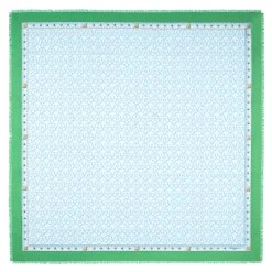 STOLA VERDE 115 IN LANA, SETA E CASHMERE Fiori d’archivio