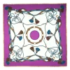 STOLA VIOLA 115 IN LANA, SETA E CASHMERE Nappine e chiavi