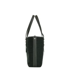 TOTE BAG MIDI VERDE SCURO In lana e pelle