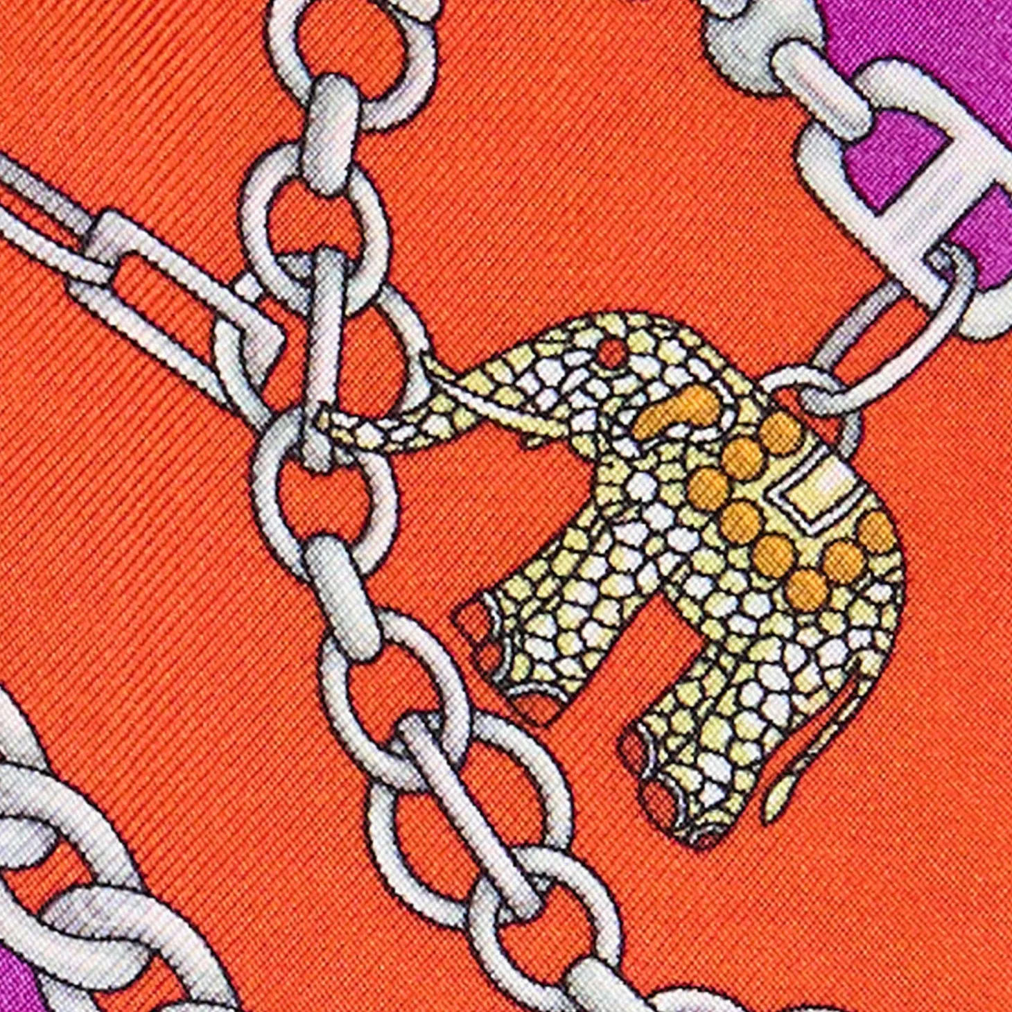 TWILLY IN SETA ARANCIONE Lucky elephant