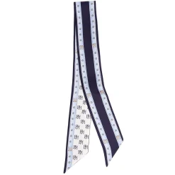 TWILLY IN SETA BLU SCURO Logo em