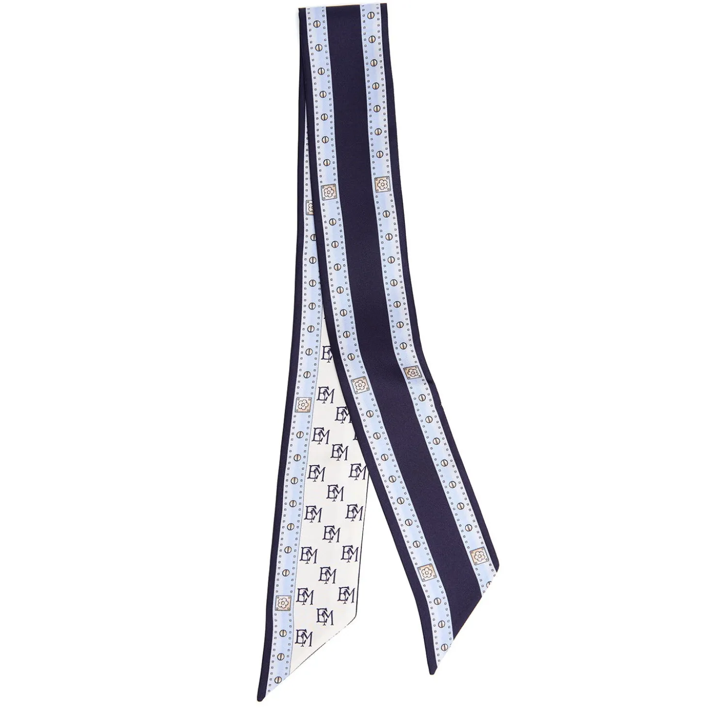 TWILLY IN SETA BLU SCURO Logo em
