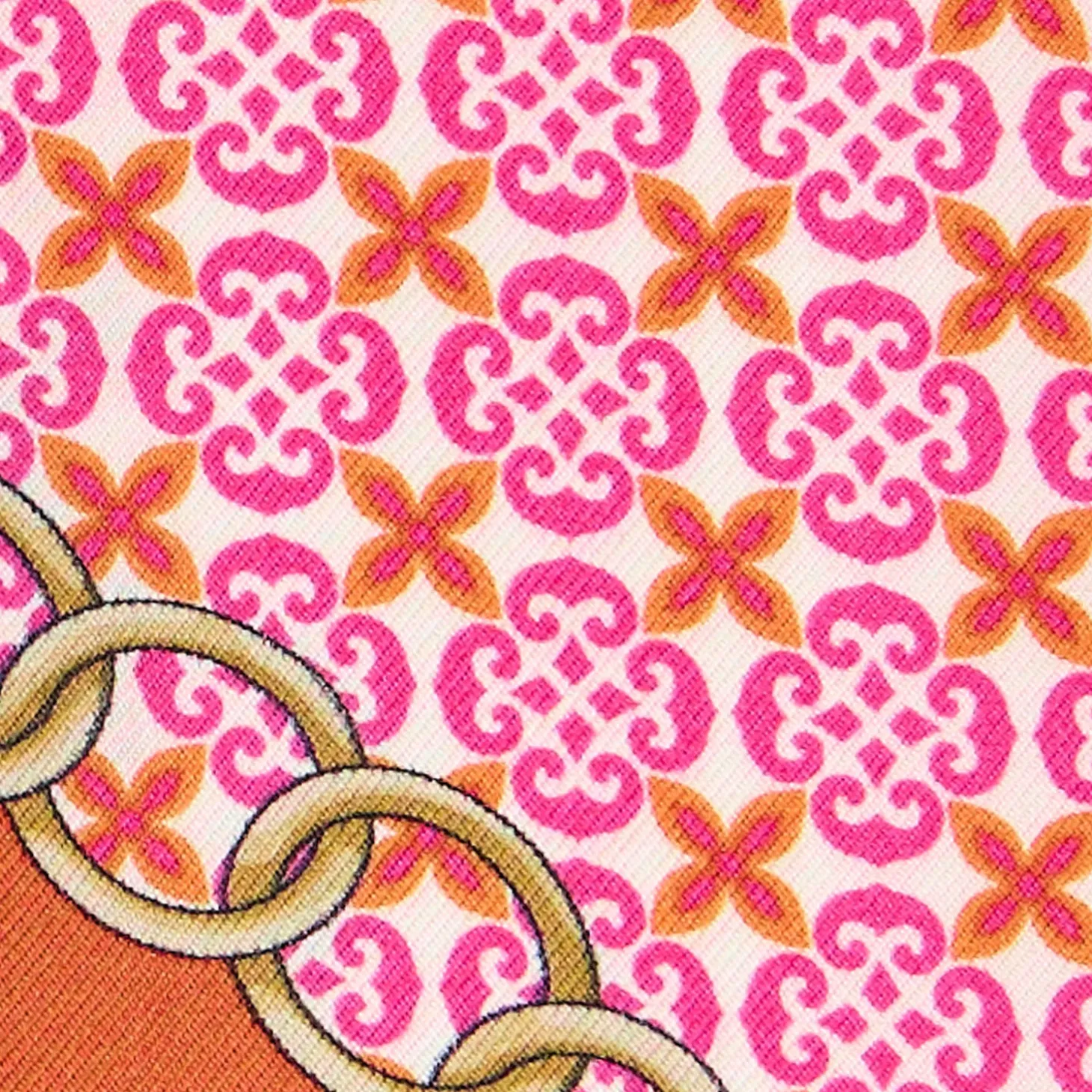 TWILLY IN SETA FUCSIA Microfantasia fiore