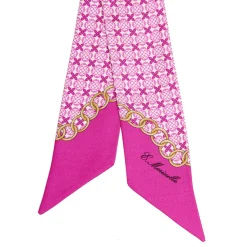 TWILLY IN SETA FUCSIA Microfantasia fiore