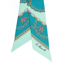 TWILLY IN SETA VERDE Lucky elephant