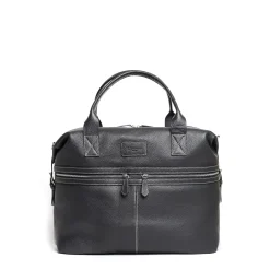 BORSA DA VIAGGIO NERA In pelle martellata